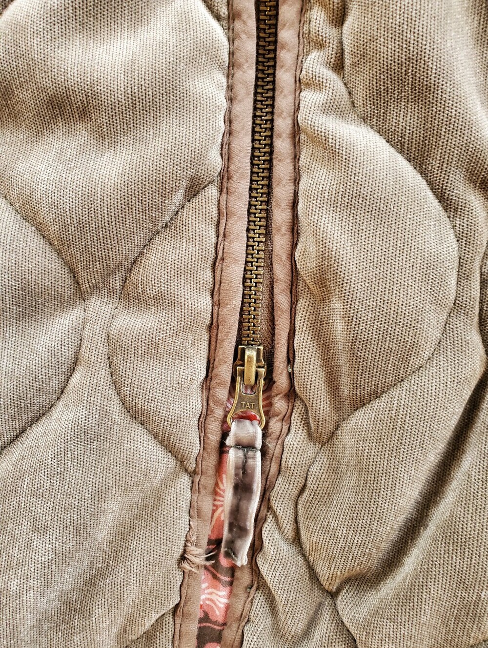 Anthropologie Quilted Coat Sage Green L - Picture 2 of 7